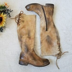 Bed Stu Manchester Tall Boots in Brown Rustic Tan